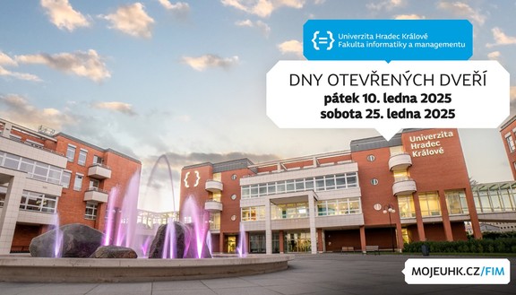 Zveme na Dny otevřených dveří! Přijďte se podívat, jak to vypadá na FIM. V pátek 10. ledna a v sobotu 25. ledna 2025